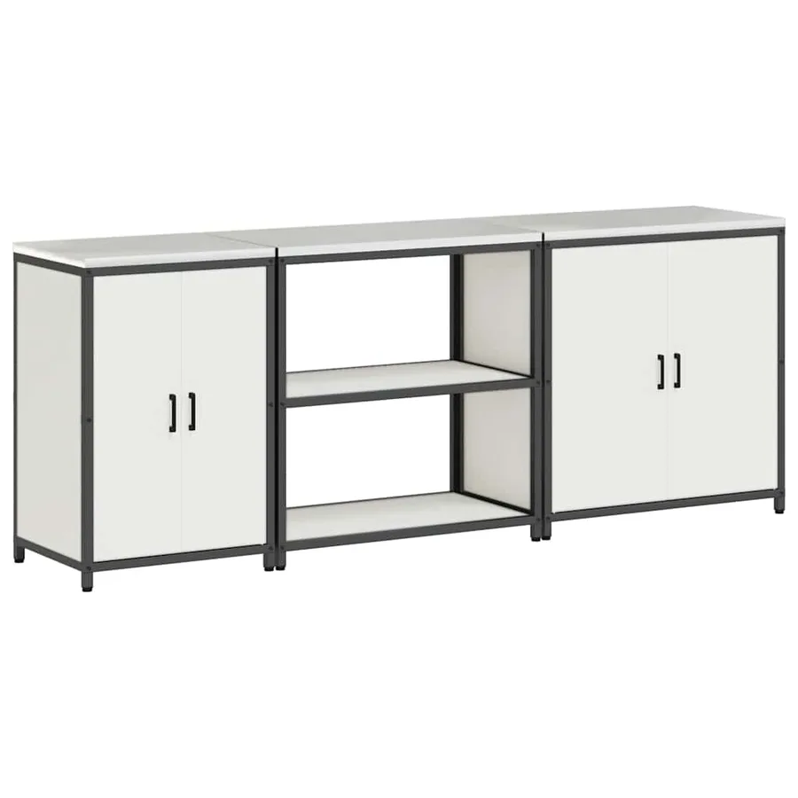 Ensemble de rangement cuisine HATTEM 3 pcs Blanc - 2
