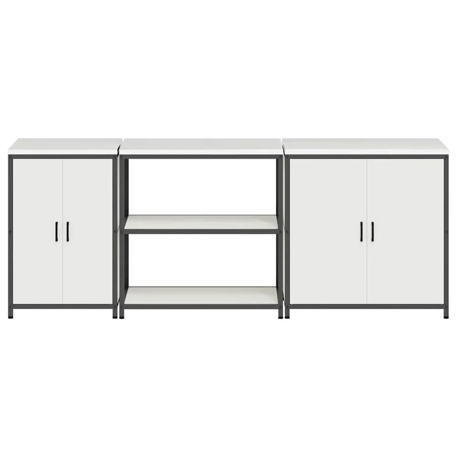 Ensemble de rangement cuisine HATTEM 3 pcs Blanc - 8