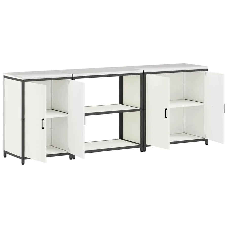 Ensemble de rangement cuisine HATTEM 3 pcs Blanc - 9