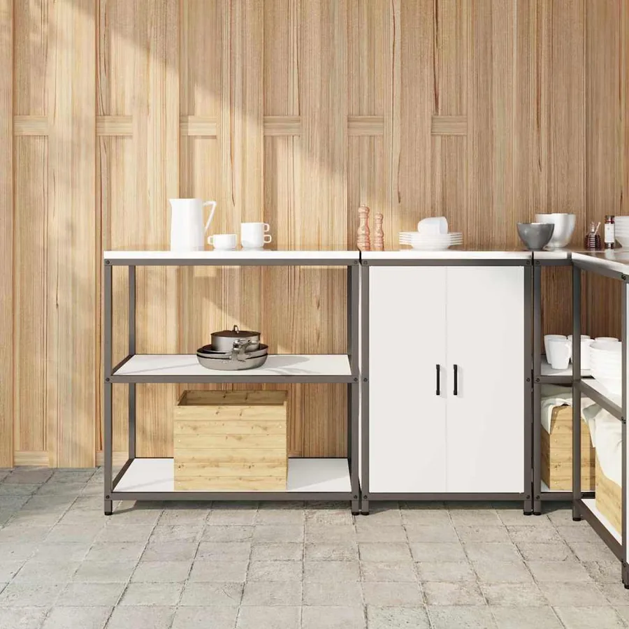 Ensemble de rangement cuisine HATTEM 2 pcs Blanc