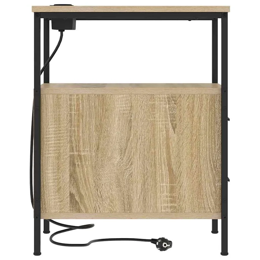 Cabinet de chevet avec tiroir Chêne Sonoma 30 x 48 x 61 cm - 7