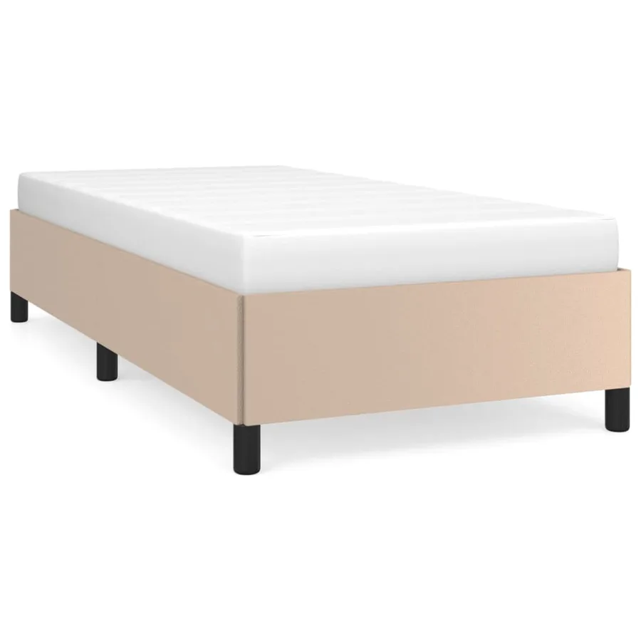 Cadre de lit sans matelas cappuccino 80x200 cm similicuir - 2