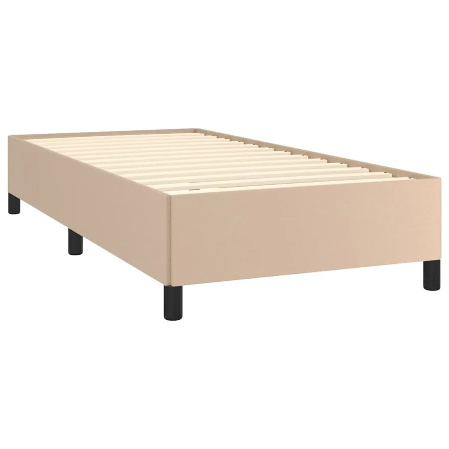 Cadre de lit sans matelas cappuccino 80x200 cm similicuir - 4