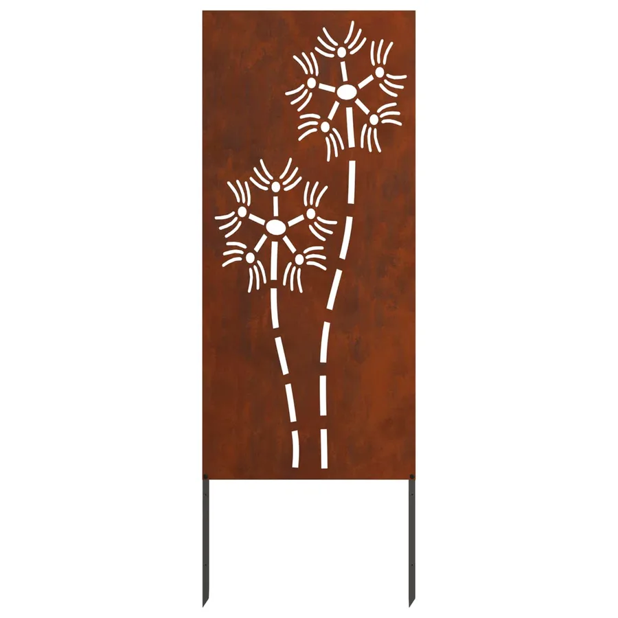 Écran de confidentialité de jardin Fretwork Rouillé 50 x 140 cm - 7