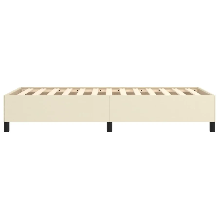 Cadre de lit sans matelas crème 80x200 cm similicuir - 6