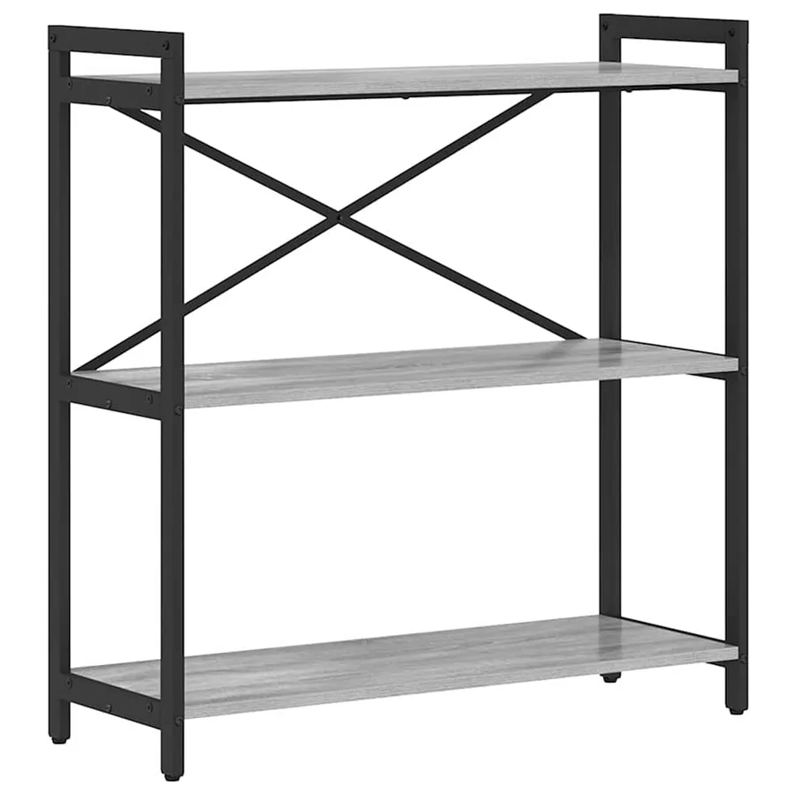 Étagère Sonoma gris 80 x 30 x 85 cm Bois d'ingénierie - 2