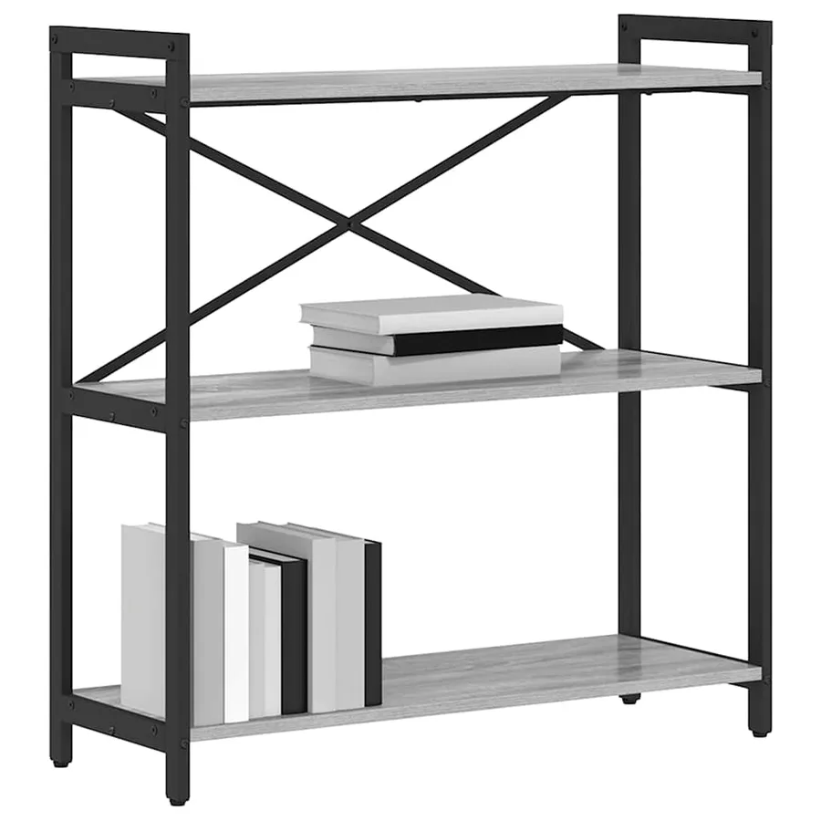 Étagère Sonoma gris 80 x 30 x 85 cm Bois d'ingénierie - 3