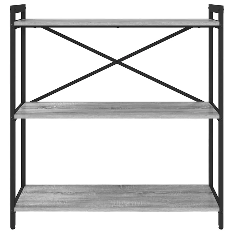 Étagère Sonoma gris 80 x 30 x 85 cm Bois d'ingénierie - 5