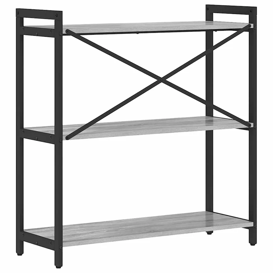 Étagère Sonoma gris 80 x 30 x 85 cm Bois d'ingénierie - 7