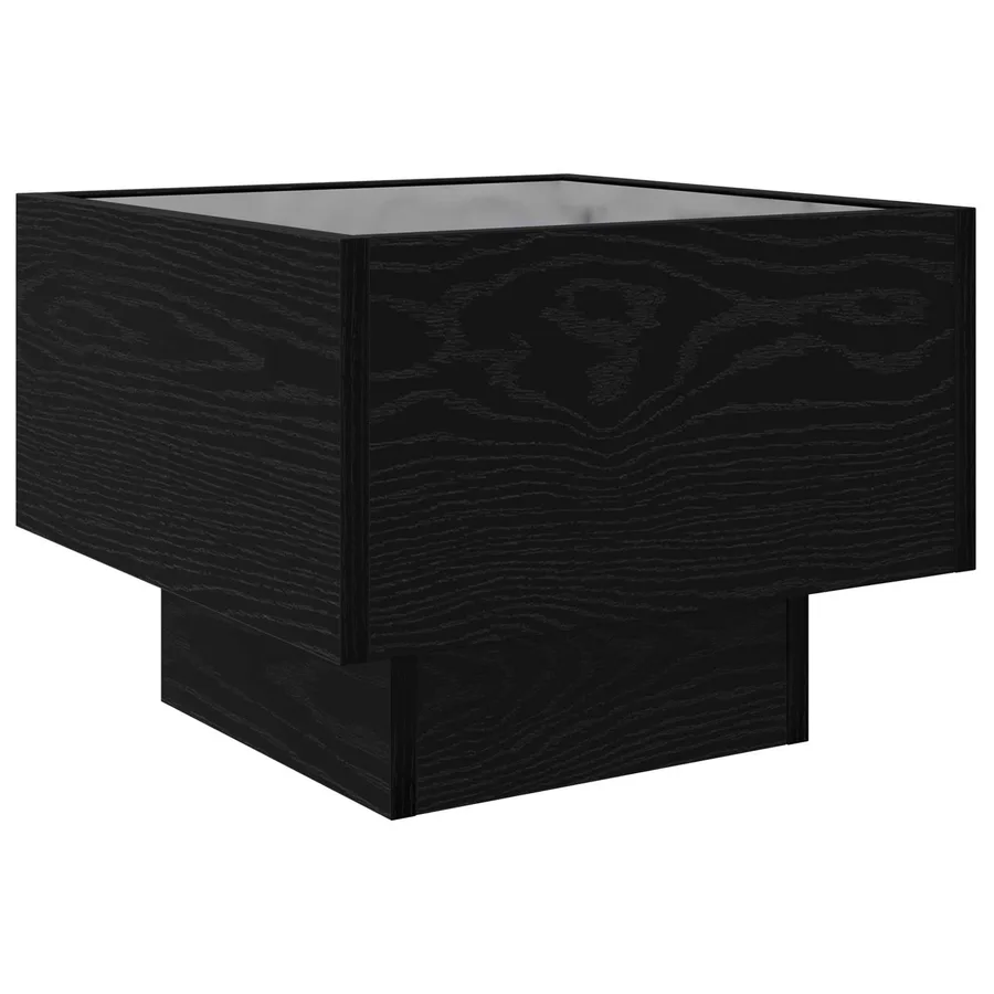 Table basse Chêne noir 40 x 40 x 30 cm Bois d'ingénierie - 6