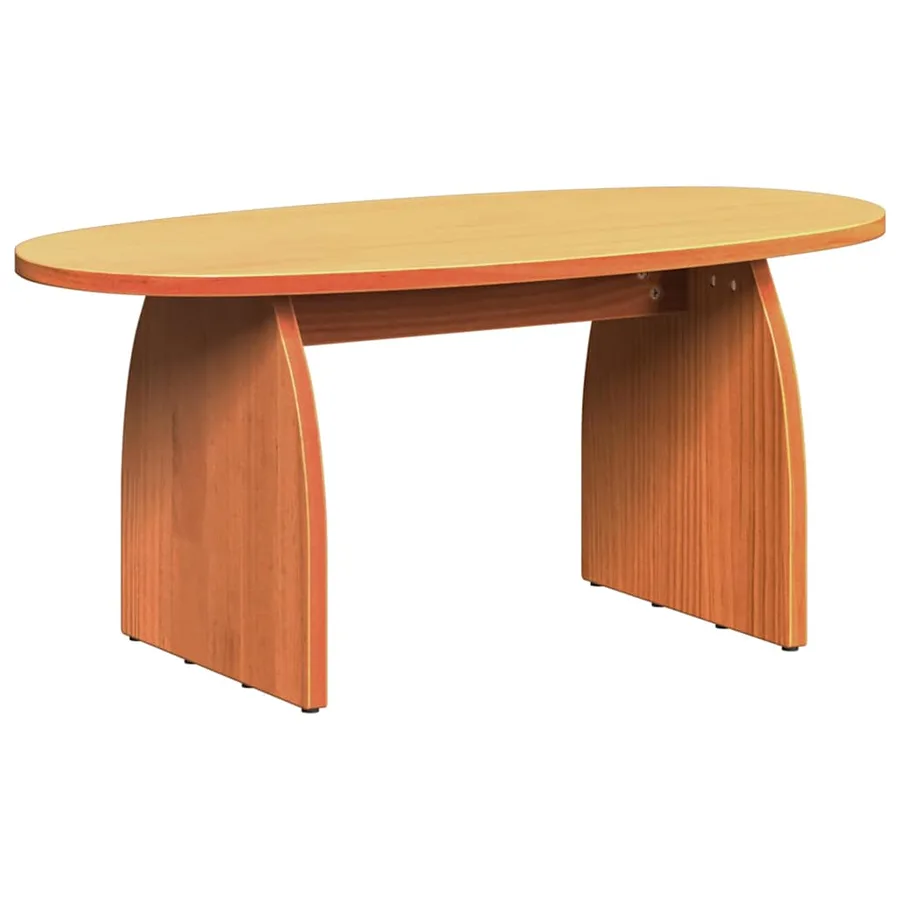 Table basse Brun cire 80 x 40 x 35 cm Pin massif - 2