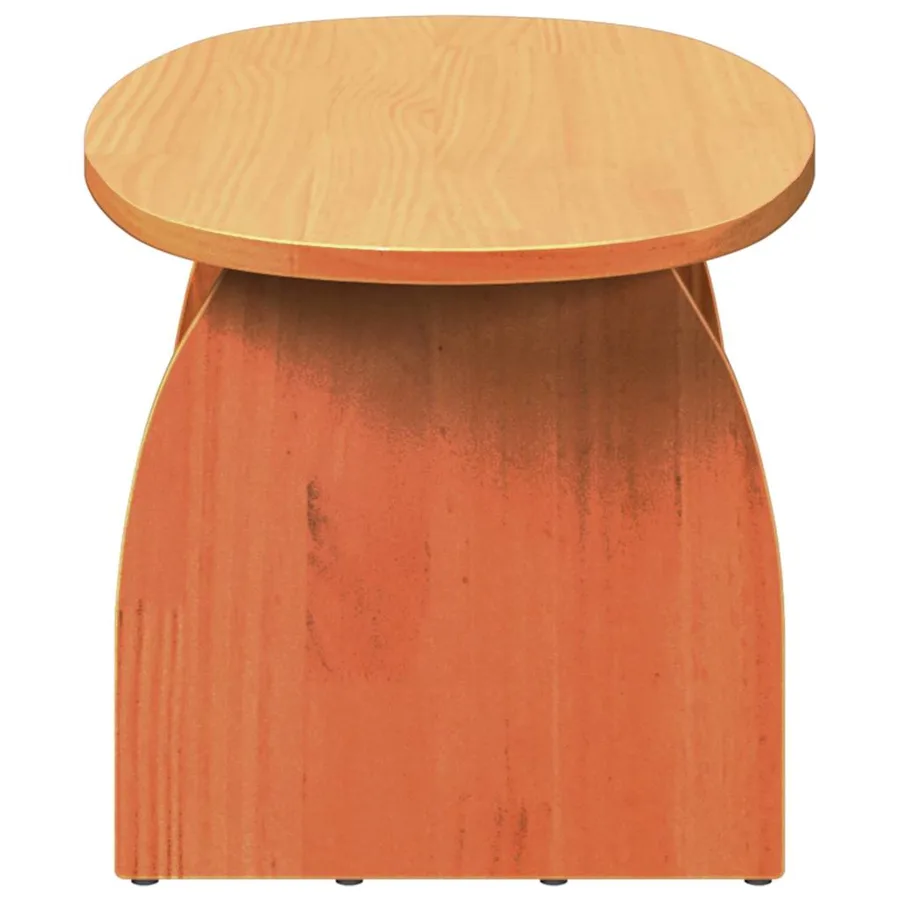 Table basse Brun cire 80 x 40 x 35 cm Pin massif - 7