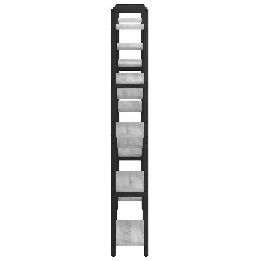 Étagère Sonoma gris 156 x 25 x 167 cm Bois d'ingénierie - 6