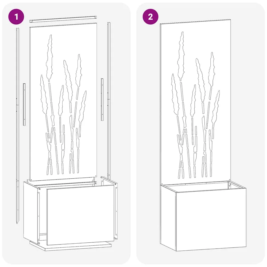 Écran de confidentialité de jardin Fretwork Argent 50 x 150 cm - 9
