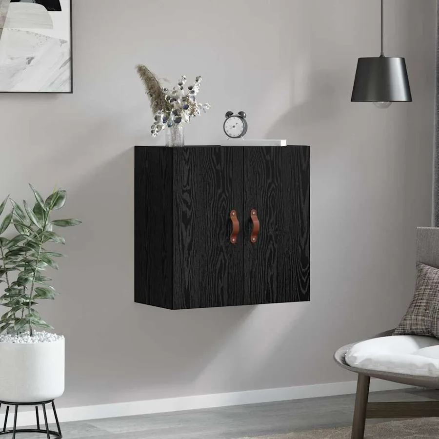 Meuble mural Chêne noir 60 x 31 x 60 cm Bois d'ingénierie - 4
