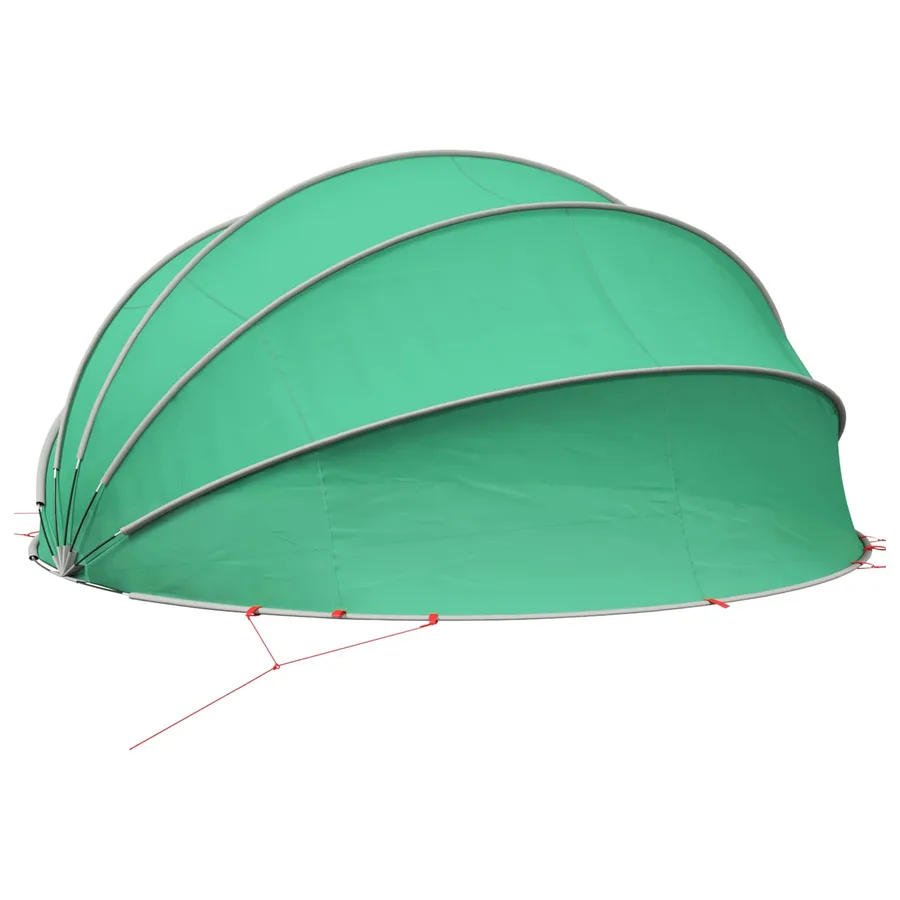 Dôme de piscine 500 x 500 x 236 cm Vert Mer - 6