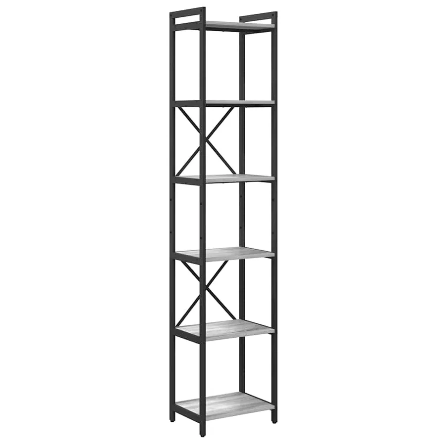 Étagère Sonoma gris 40 x 30 x 189,5 cm Bois d'ingénierie - 2