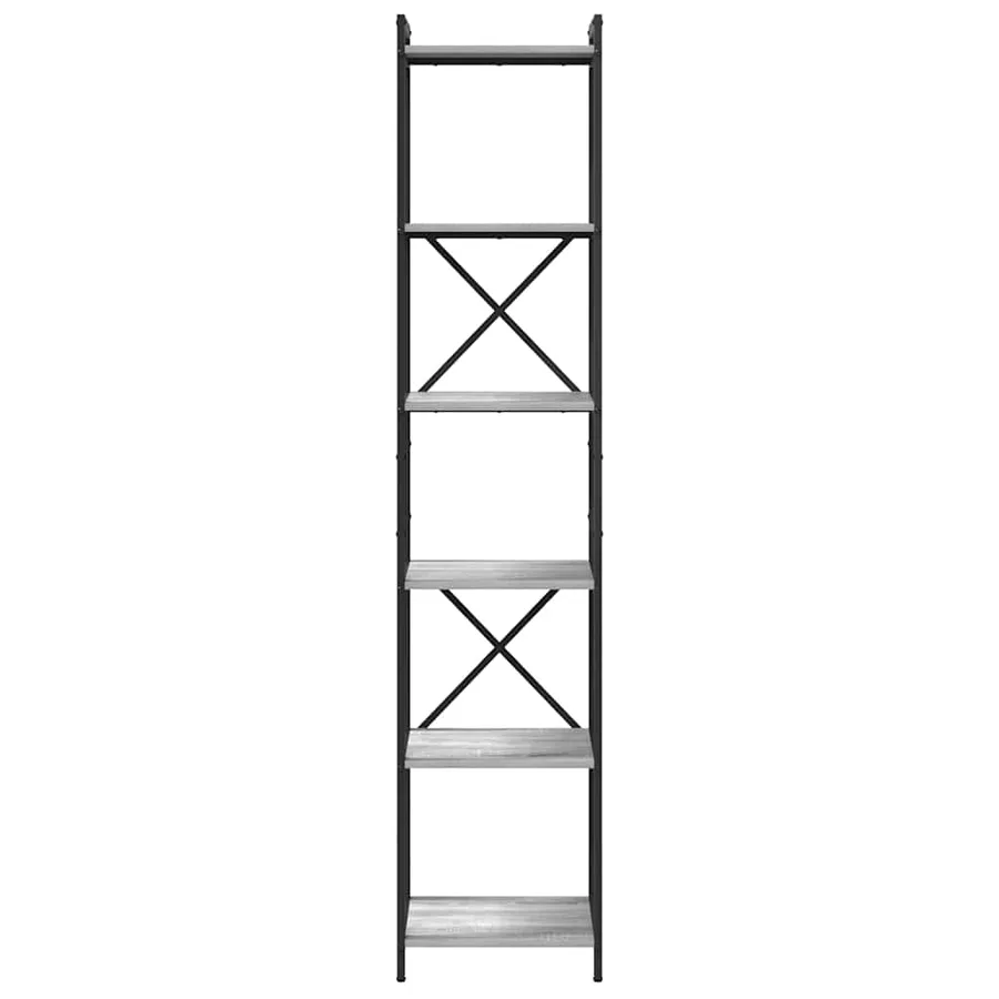 Étagère Sonoma gris 40 x 30 x 189,5 cm Bois d'ingénierie - 5