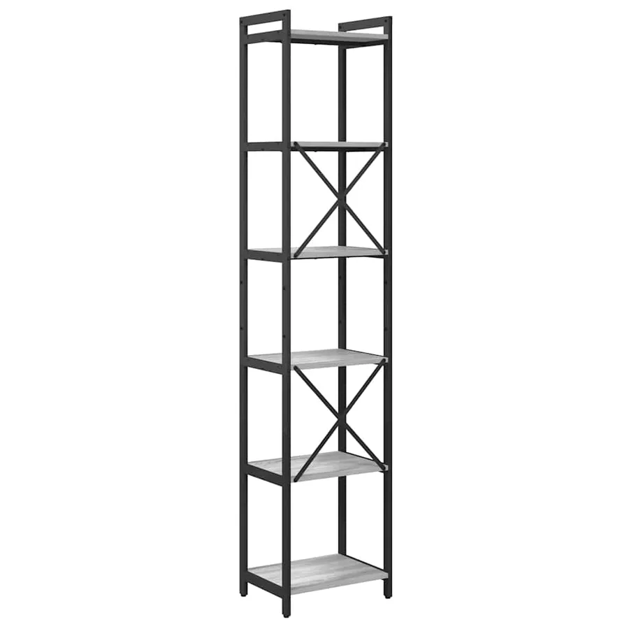 Étagère Sonoma gris 40 x 30 x 189,5 cm Bois d'ingénierie - 7