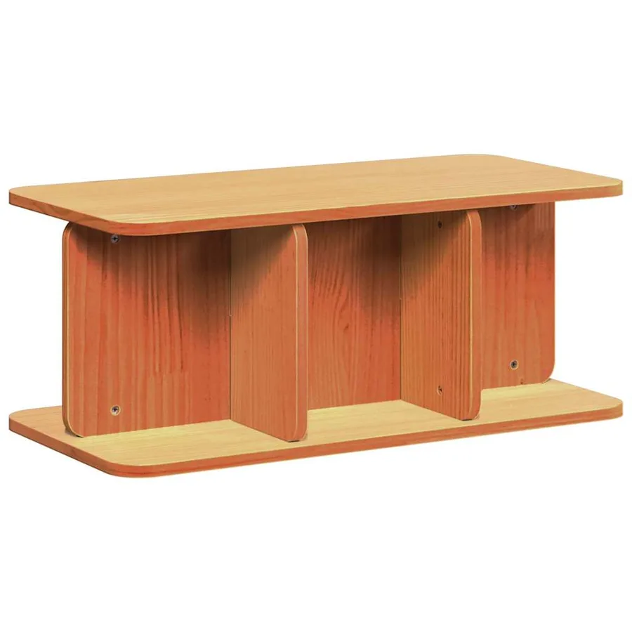 Table basse Brun cire 80 x 39,5 x 33,5 cm Bois massif en pin - 2