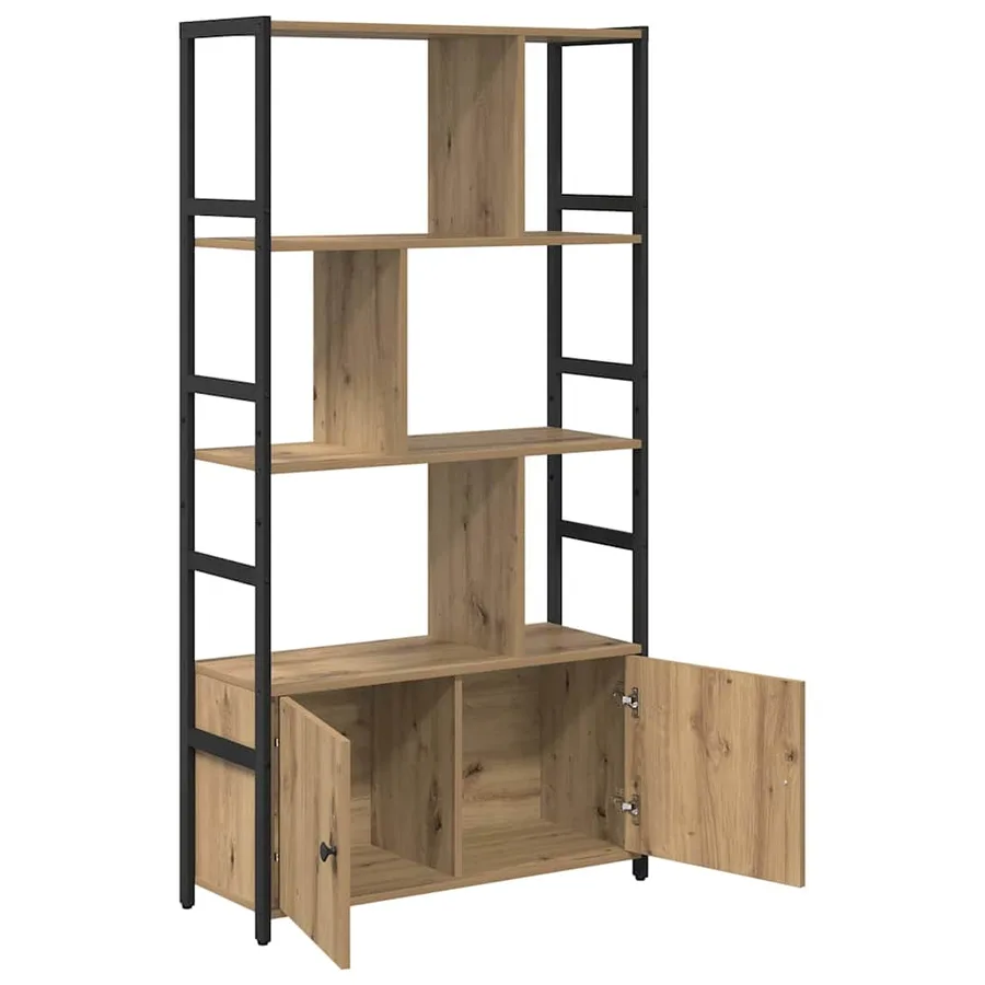 Étagère 80 x 30 x 155,5 cm Bois d'ingénierie Chêne artisanal - 5
