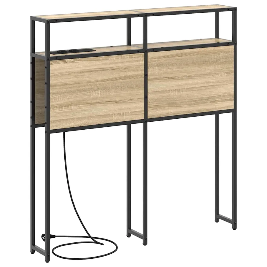 Tête de lit de rangement Chêne sonoma Bois d'ingénierie - 7
