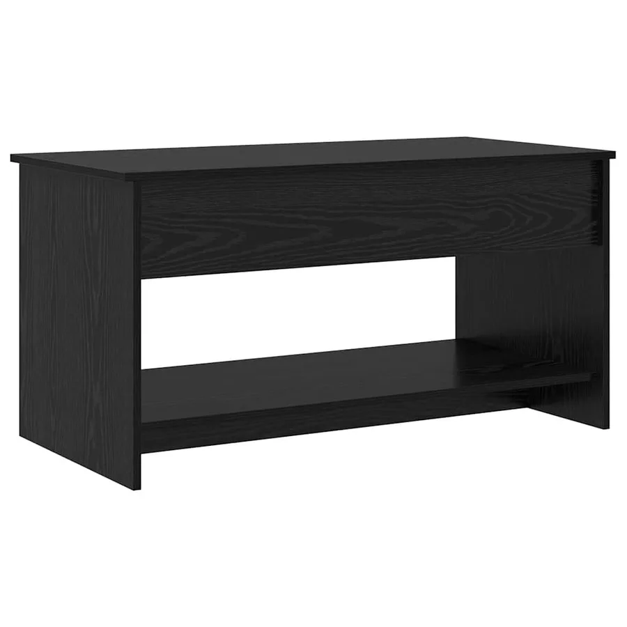 Table basse Chêne noir 80 x 50,5 x 41,5 cm Bois d'ingénierie - 2