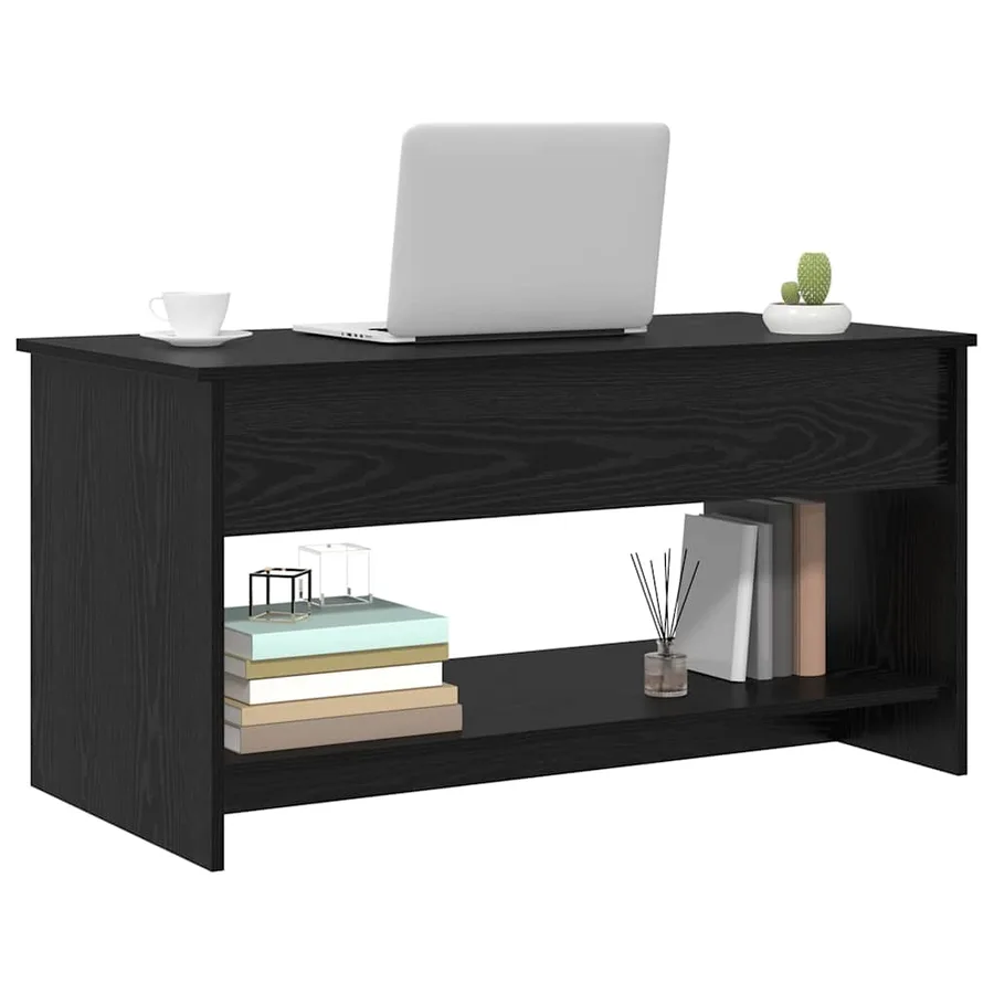 Table basse Chêne noir 80 x 50,5 x 41,5 cm Bois d'ingénierie - 3