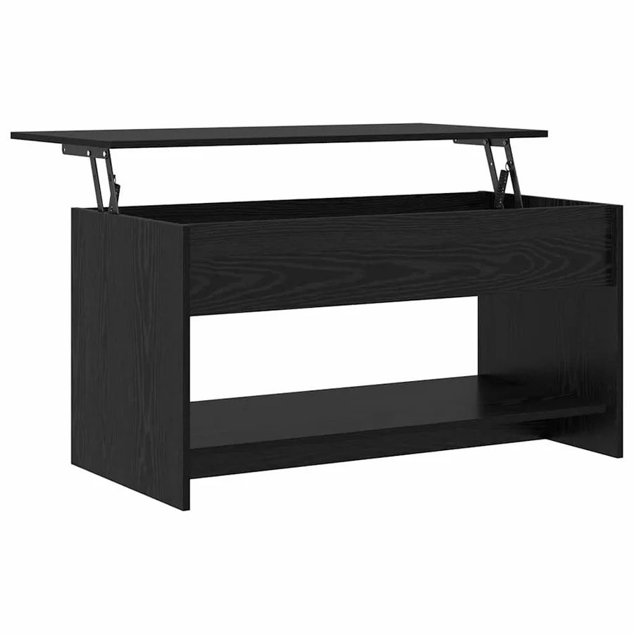 Table basse Chêne noir 80 x 50,5 x 41,5 cm Bois d'ingénierie - 5