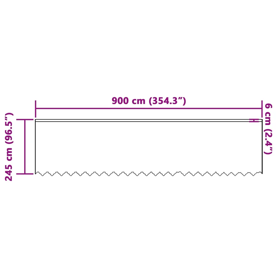 Rideau en Dentelle Floral Blanc 245 x 900 cm Polyester - 8