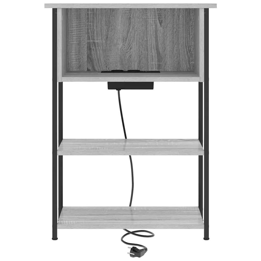 Cabinet de chevet Gris Sonoma 55 x 31 x 76 cm Bois d'ingénierie - 5