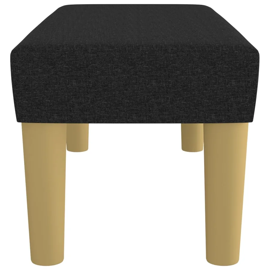 Banc Noir 70x30x30 cm Tissu - 4