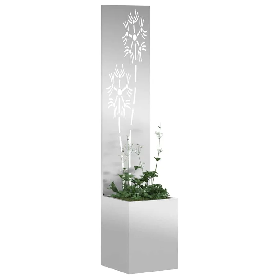 Écran de confidentialité de jardin Floral Argenté 32 x 150 cm - 3