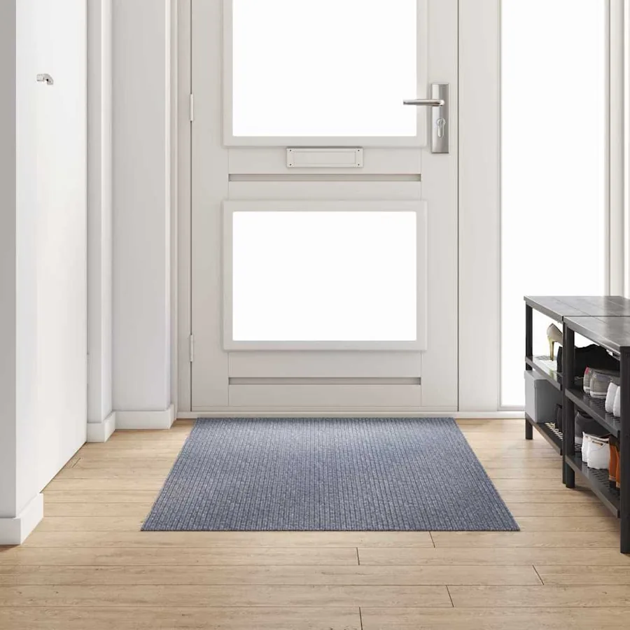 Tapis Couloir Gris clair 100 x 100 cm tissu
