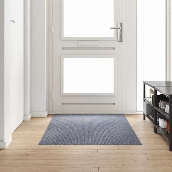 Tapis Couloir Gris clair 100 x 100 cm tissu