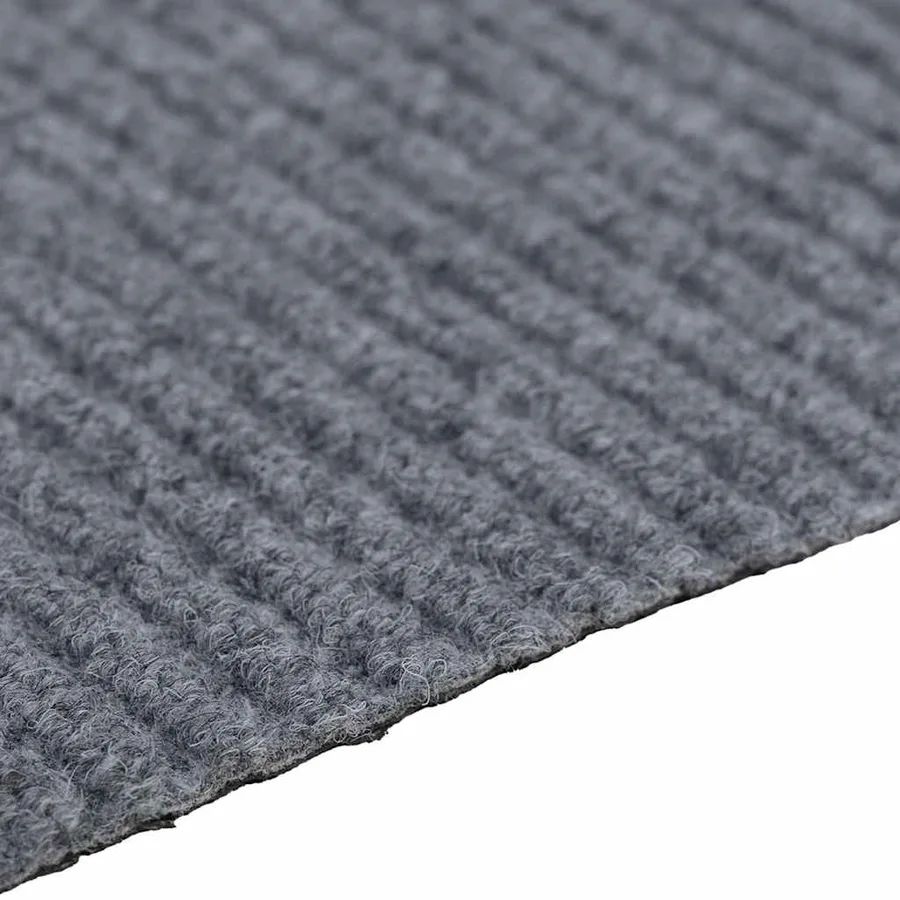Tapis Couloir Gris clair 100 x 100 cm tissu - 6