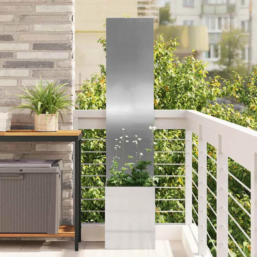 Écran de confidentialité de jardin Fretwork Argenté 32 x 150 cm