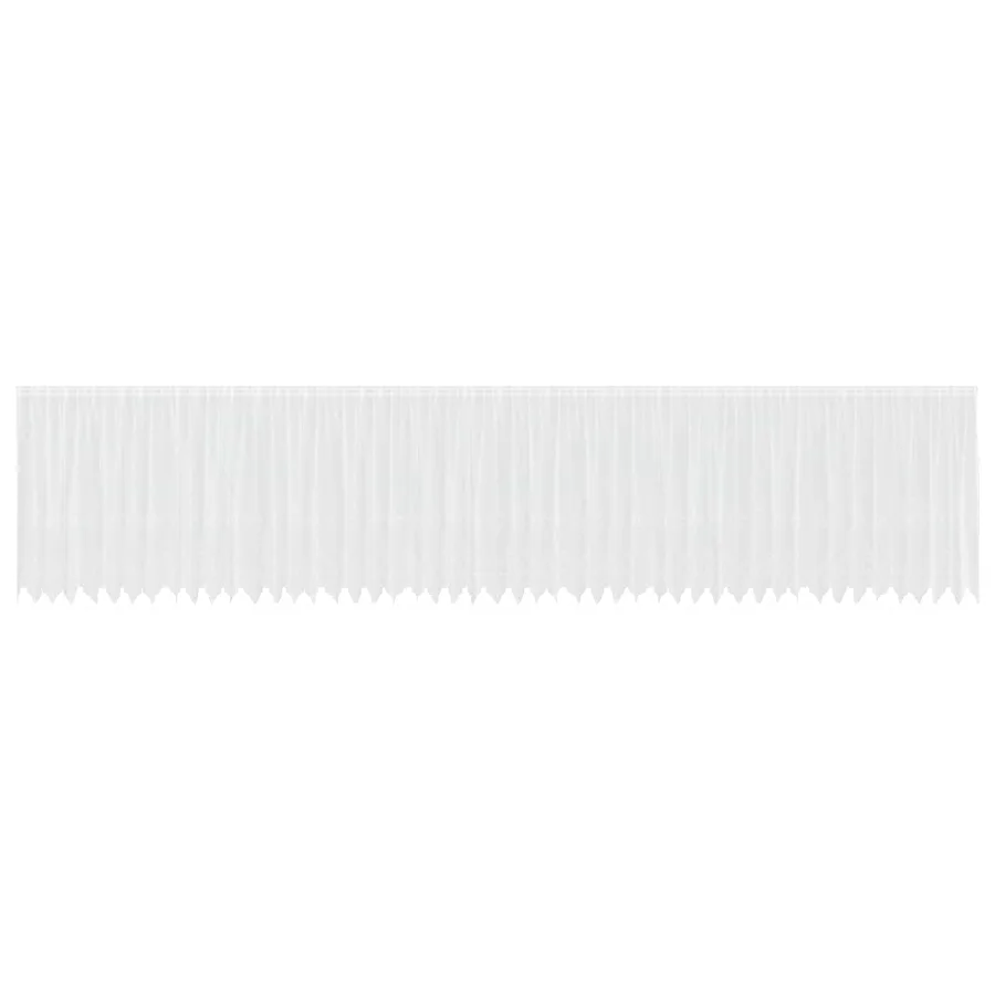 Rideau en Dentelle Floral Blanc 180 x 1200 cm Polyester - 2