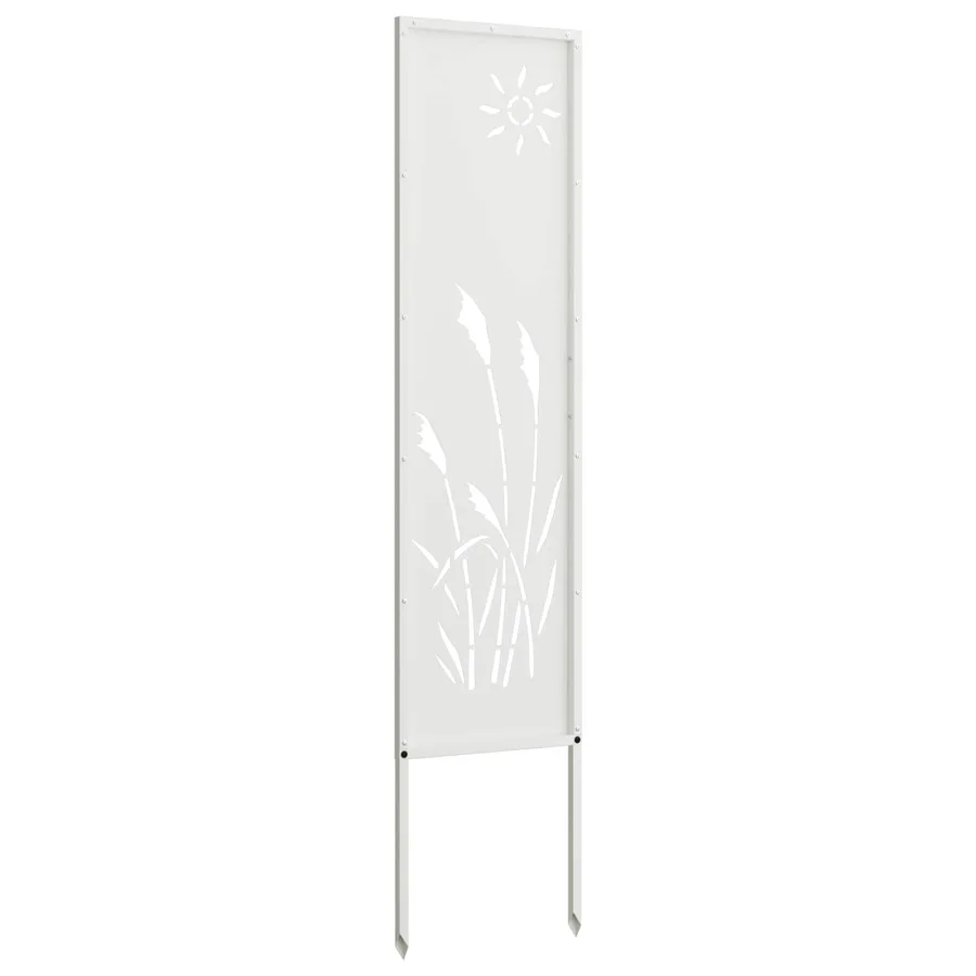 Écran de confidentialité de jardin Fretwork Blanc 32 x 140 cm - 7