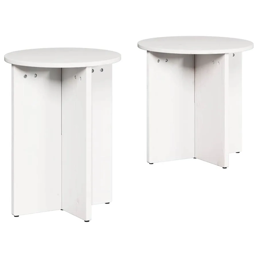 Table basse 2 pcs Blanc - 2
