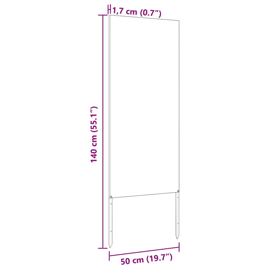 Écran de confidentialité de jardin Vert olive 50 x 140 cm - 8