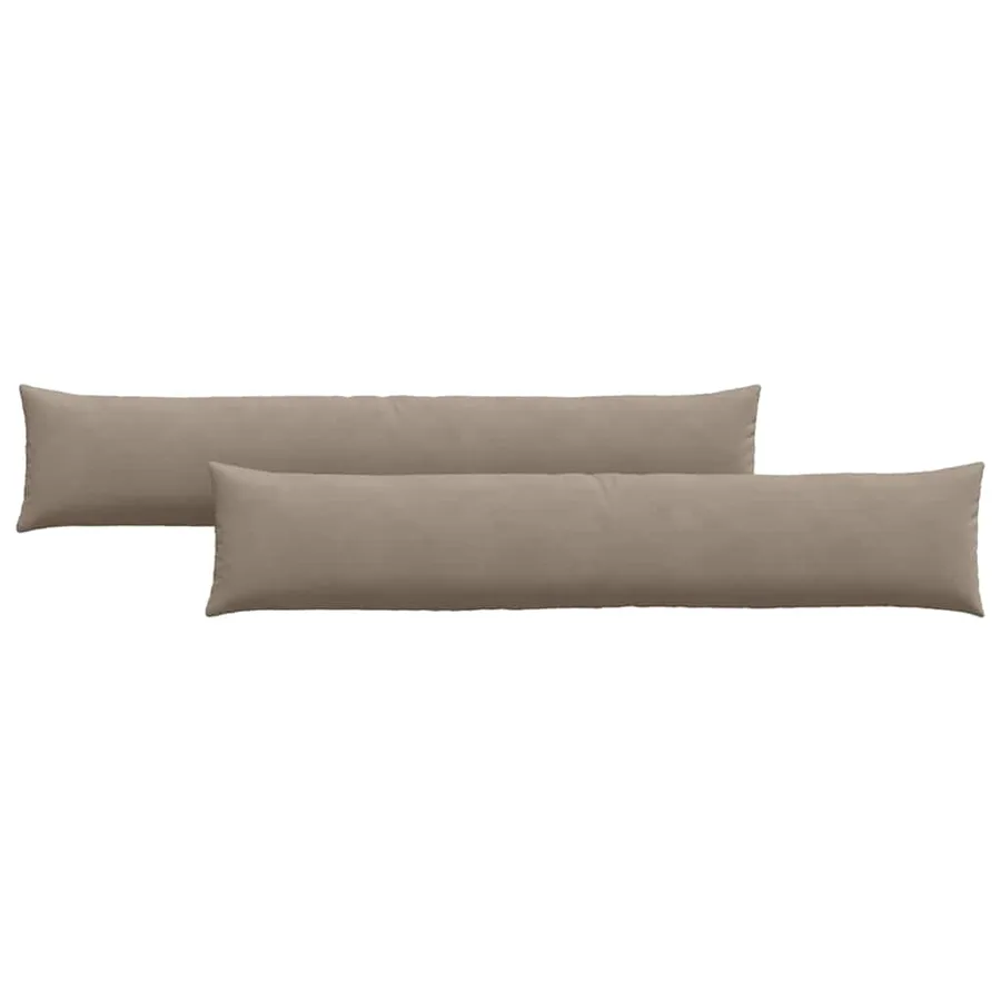 Coussins de canapé 2 pcs Taupe 200 x 40 cm tissu - 2