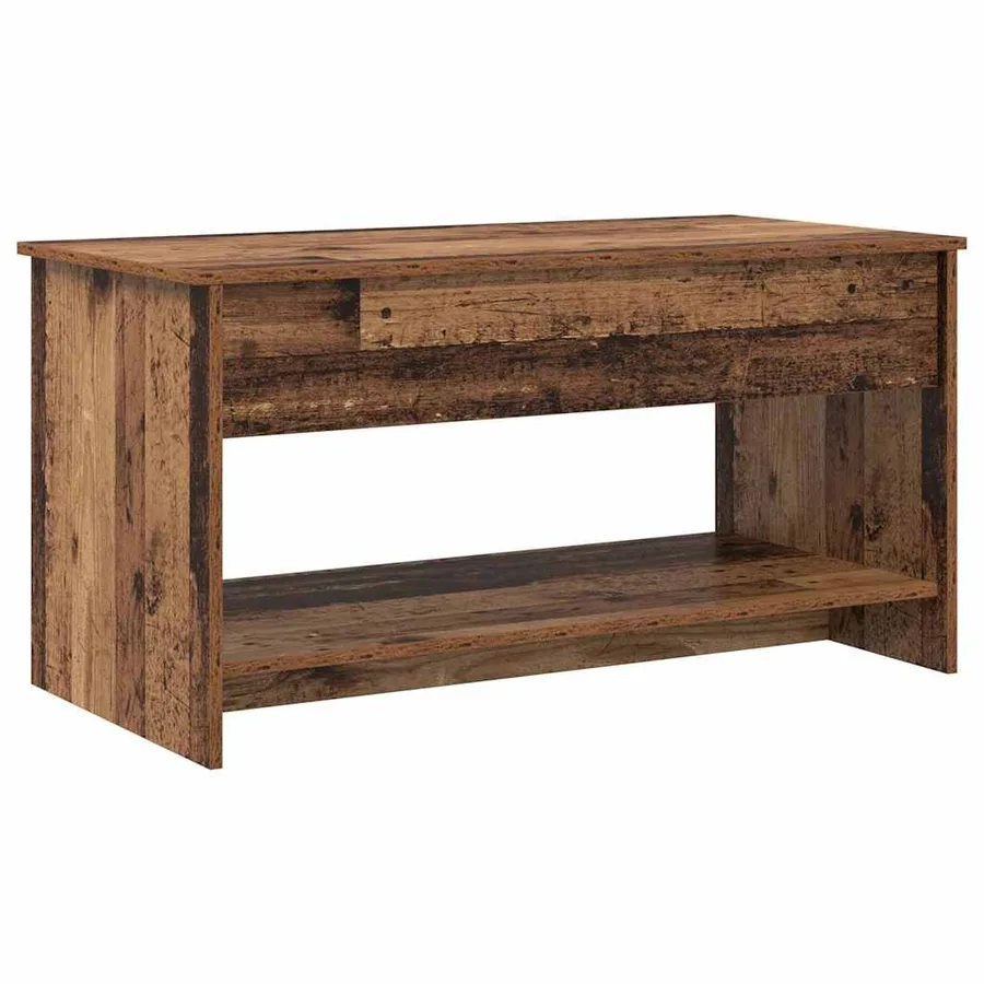 Table basse Bois Ancien 80 x 50,5 x 41,5 cm Bois d'ingénierie - 2