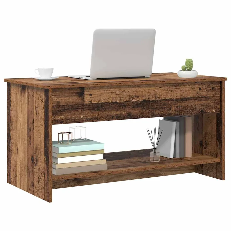 Table basse Bois Ancien 80 x 50,5 x 41,5 cm Bois d'ingénierie - 3