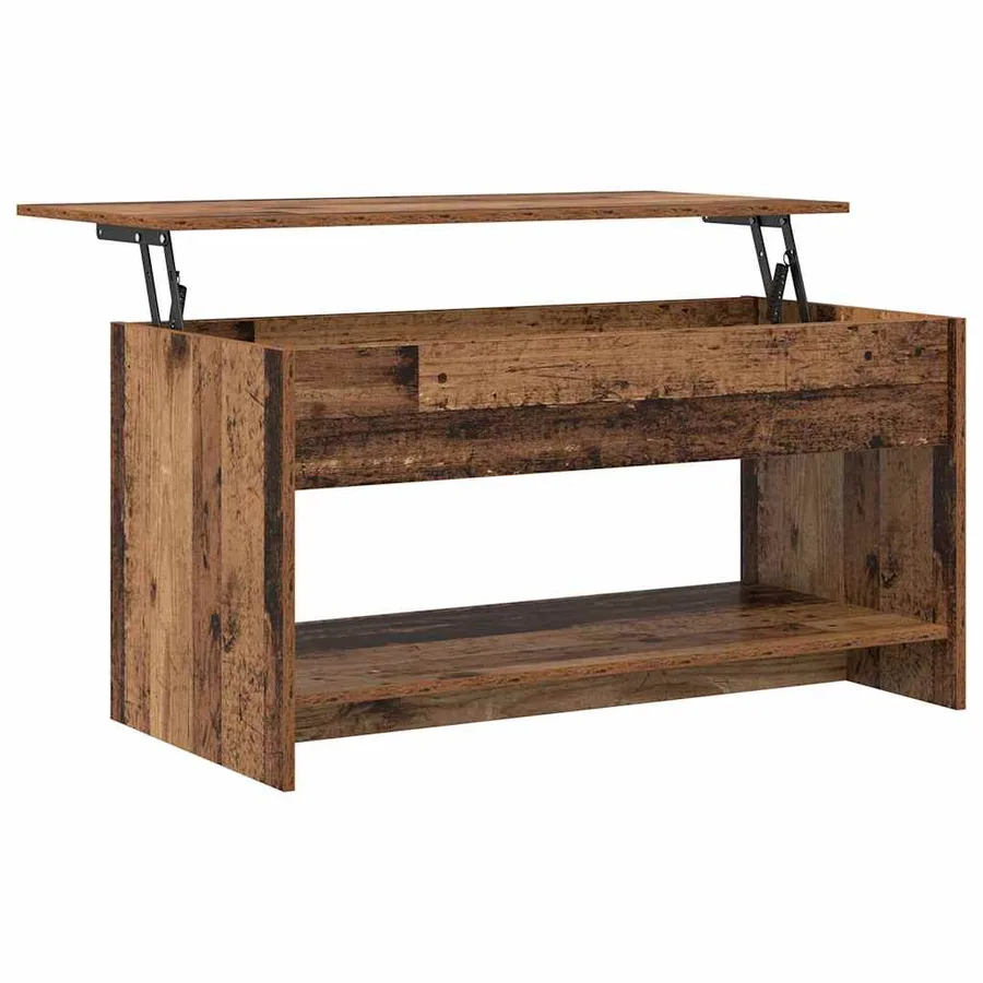 Table basse Bois Ancien 80 x 50,5 x 41,5 cm Bois d'ingénierie - 5