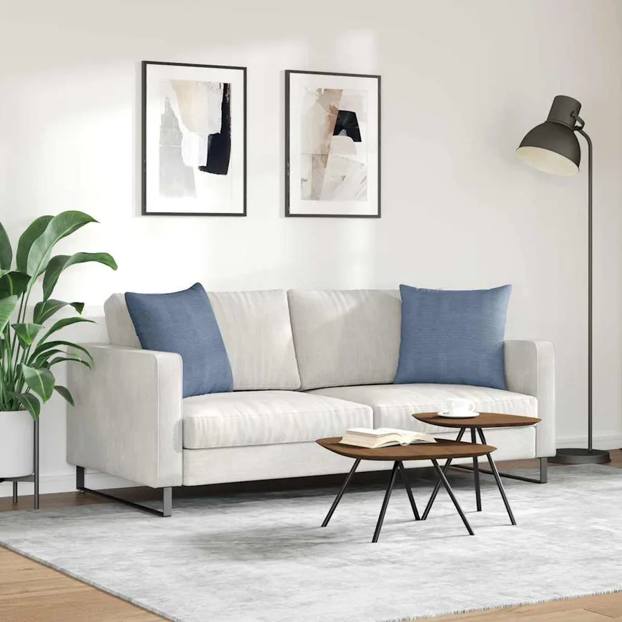 Coussins de canapé 2 pcs Bleu 50 x 50 cm - 4