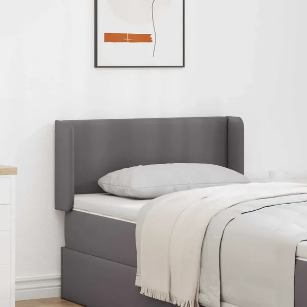 Oreille de tête de lit 2 pcs Gris 40 x 16 x 5 cm