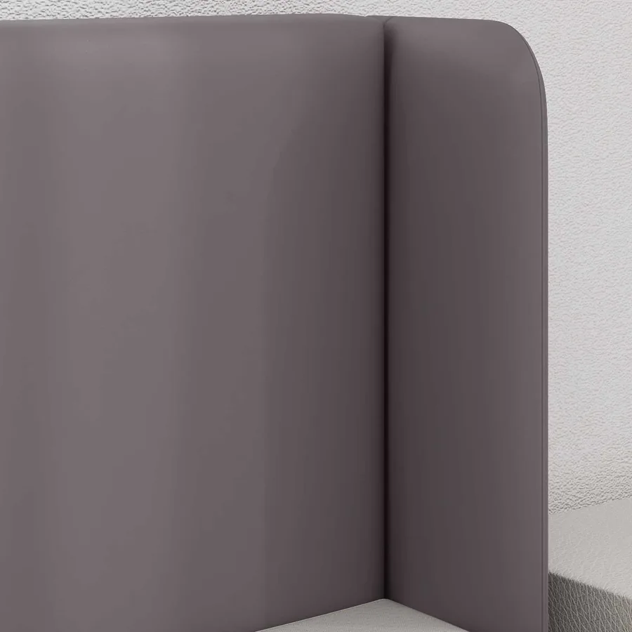 Oreille de tête de lit 2 pcs Gris 40 x 16 x 5 cm - 4
