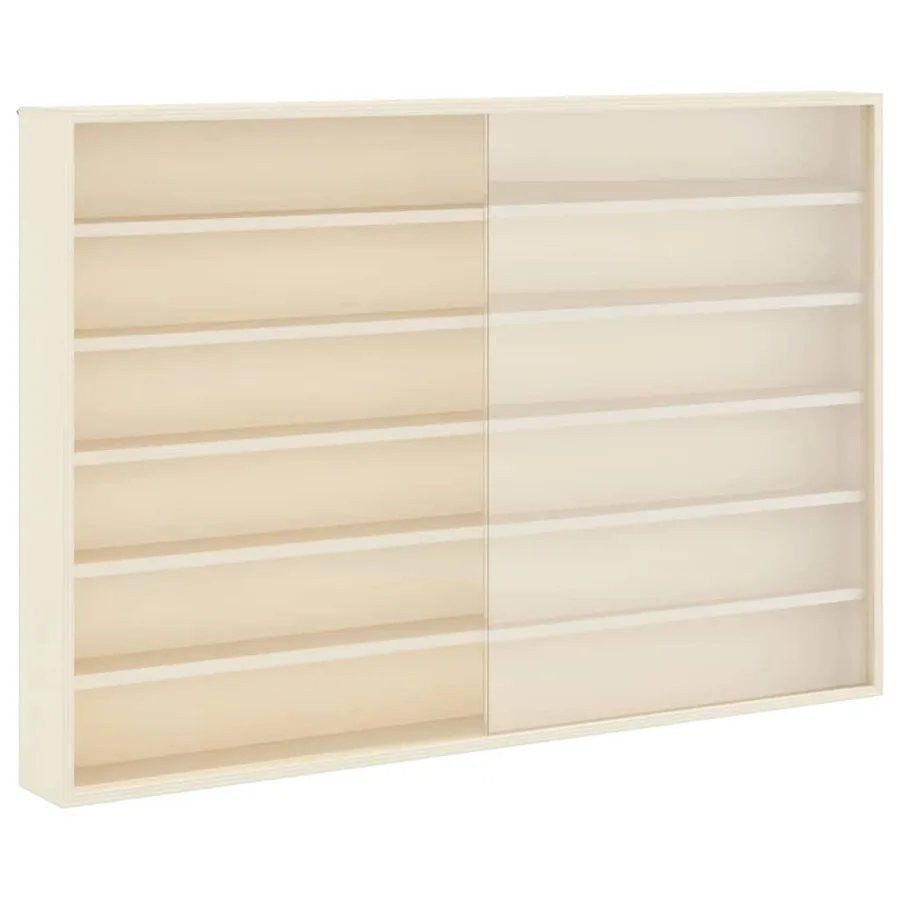 Vitrine Murale avec étagère Beige 80 x 8,5 x 54 cm Contreplaqué - 2