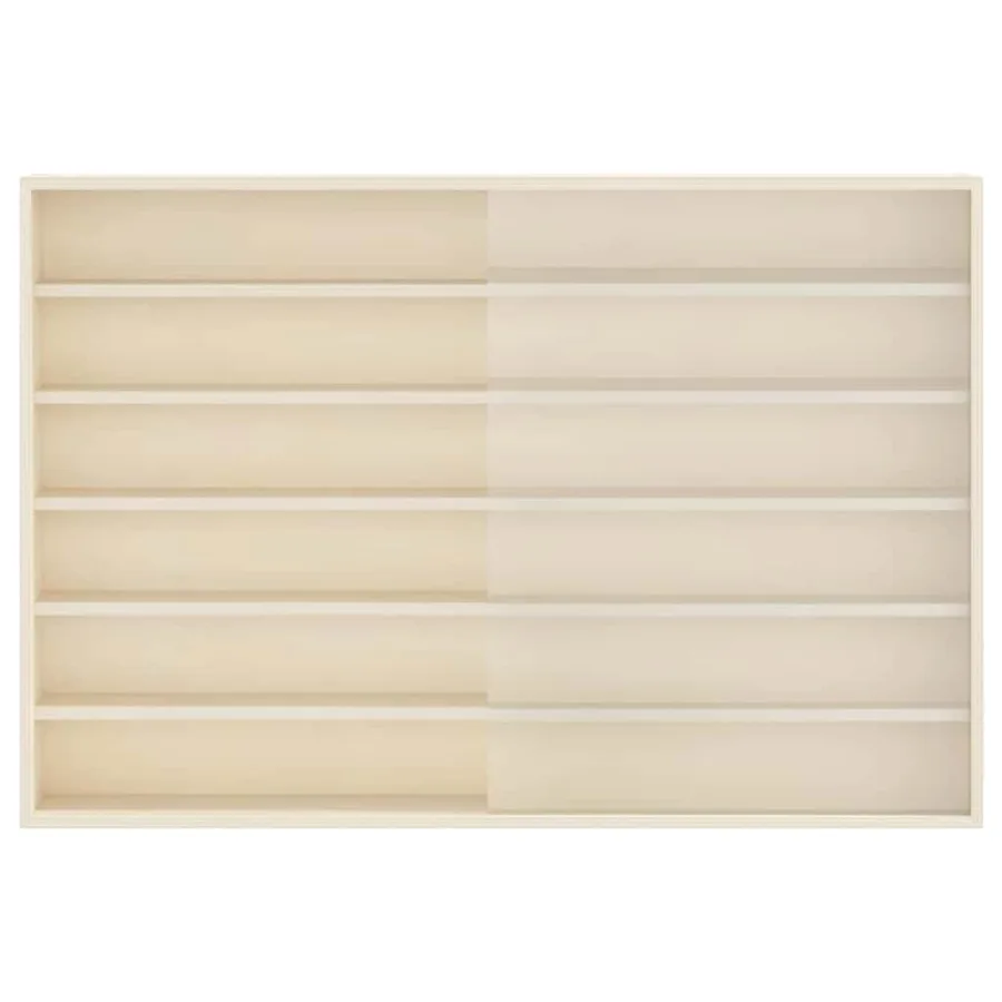 Vitrine Murale avec étagère Beige 80 x 8,5 x 54 cm Contreplaqué - 5